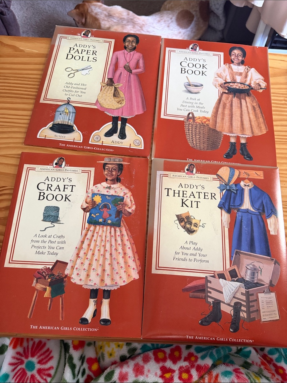 VTG American Girl Samantha Pastimes Set of 4 Theater, Paper Dolls, Cook, Craft.